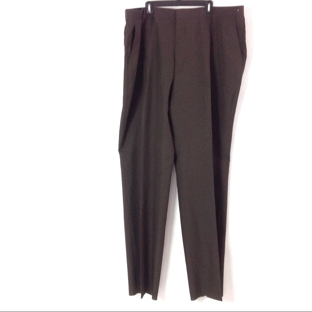New Men's Pleated Front Pants Size 50L Brown